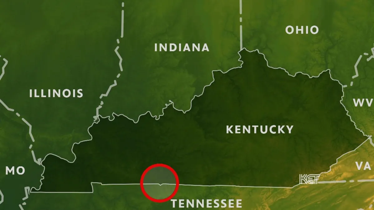 Kentucky-Tennessee border